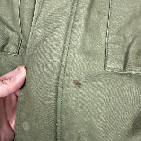 M65 Jacket OG-107 Small Short Field Coat 60s Conmar Zipper Vintage US Army - Picture 9 of 11